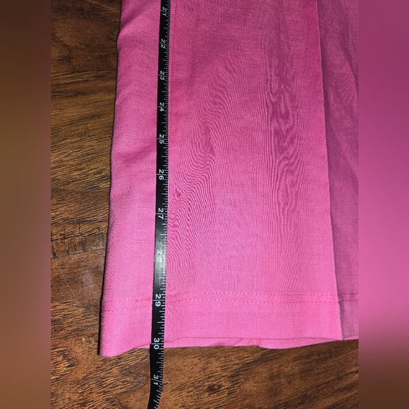 Lilly Pulitzer Vintage Pink Cotton Linen Blend Cargo Pants XS - Picture 6 of 12